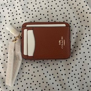 NWT burnt orange card case